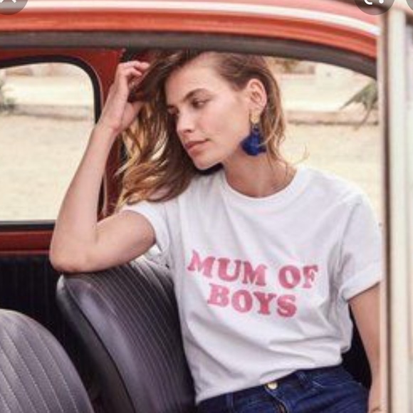 Sezane Tops - EUC Sezane Mum of Boys Tee M